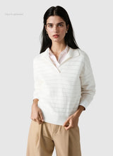Lade das Bild in den Galerie-Viewer, Polo Pullover Wolle-Bio-Baumwoll-Mischung - Maerz München