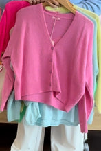 Lade das Bild in den Galerie-Viewer, Strickjacke V-Ausschnitt -ONESIZE