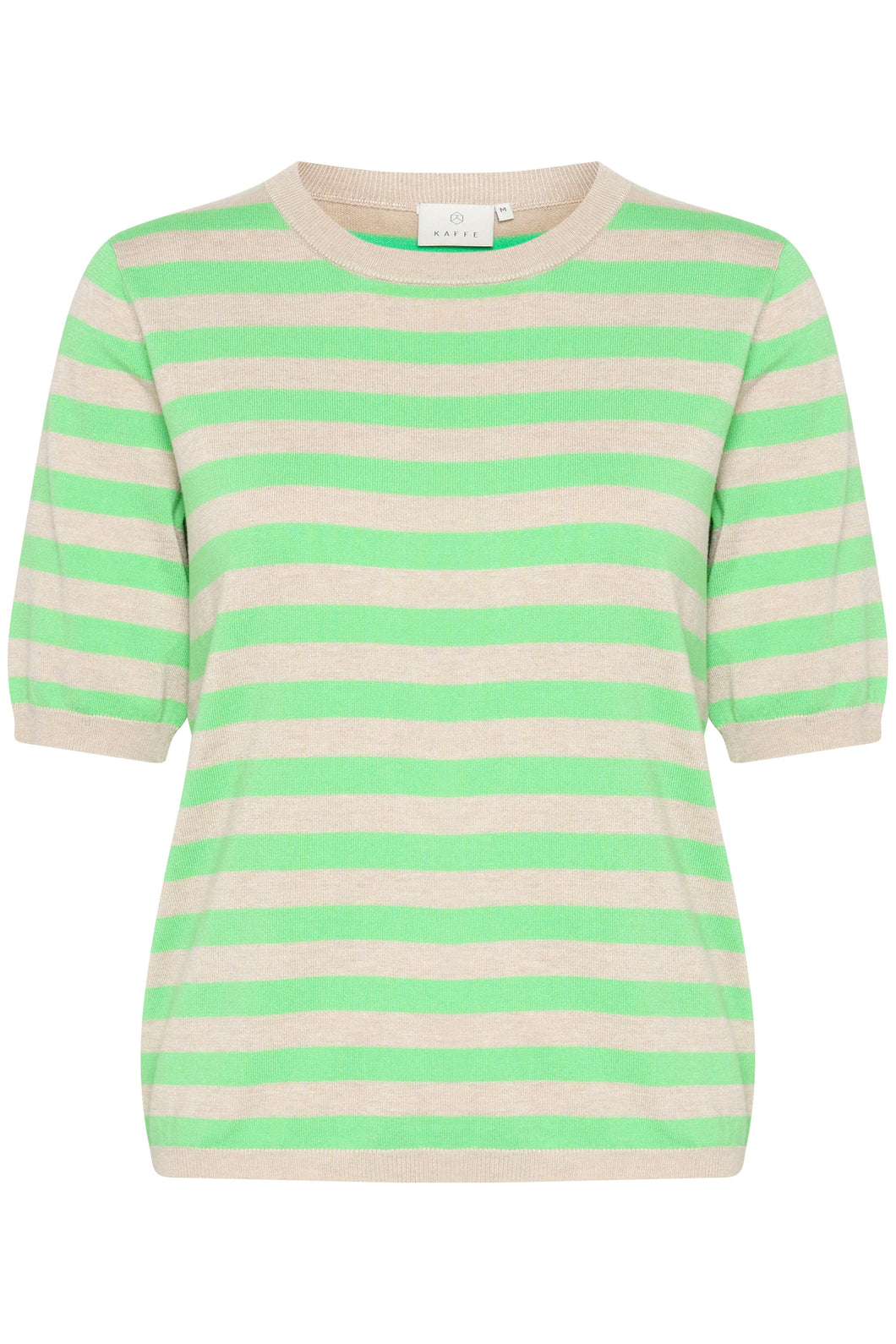 Kalizza Strickshirt Blockstreifen Kaffe