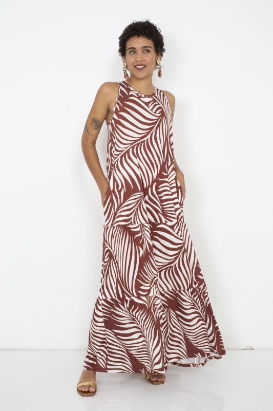 Kleid Darling! big leaves nougat - Marivie