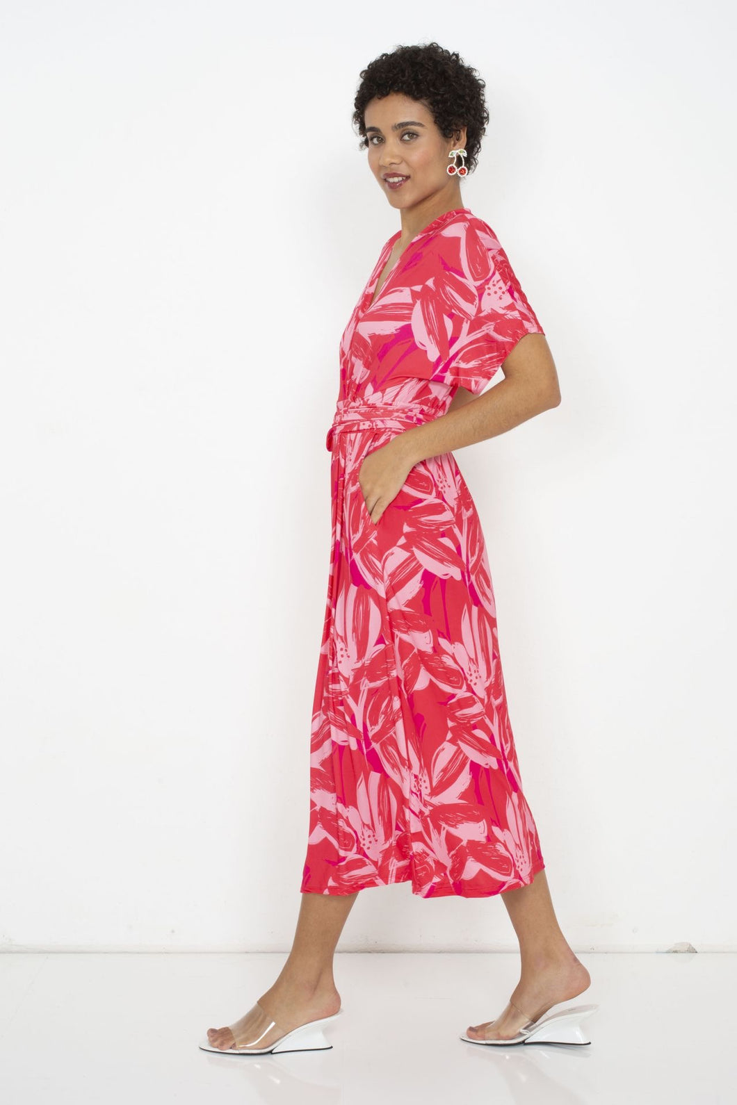Kleid Glam up painting pink - Marivie